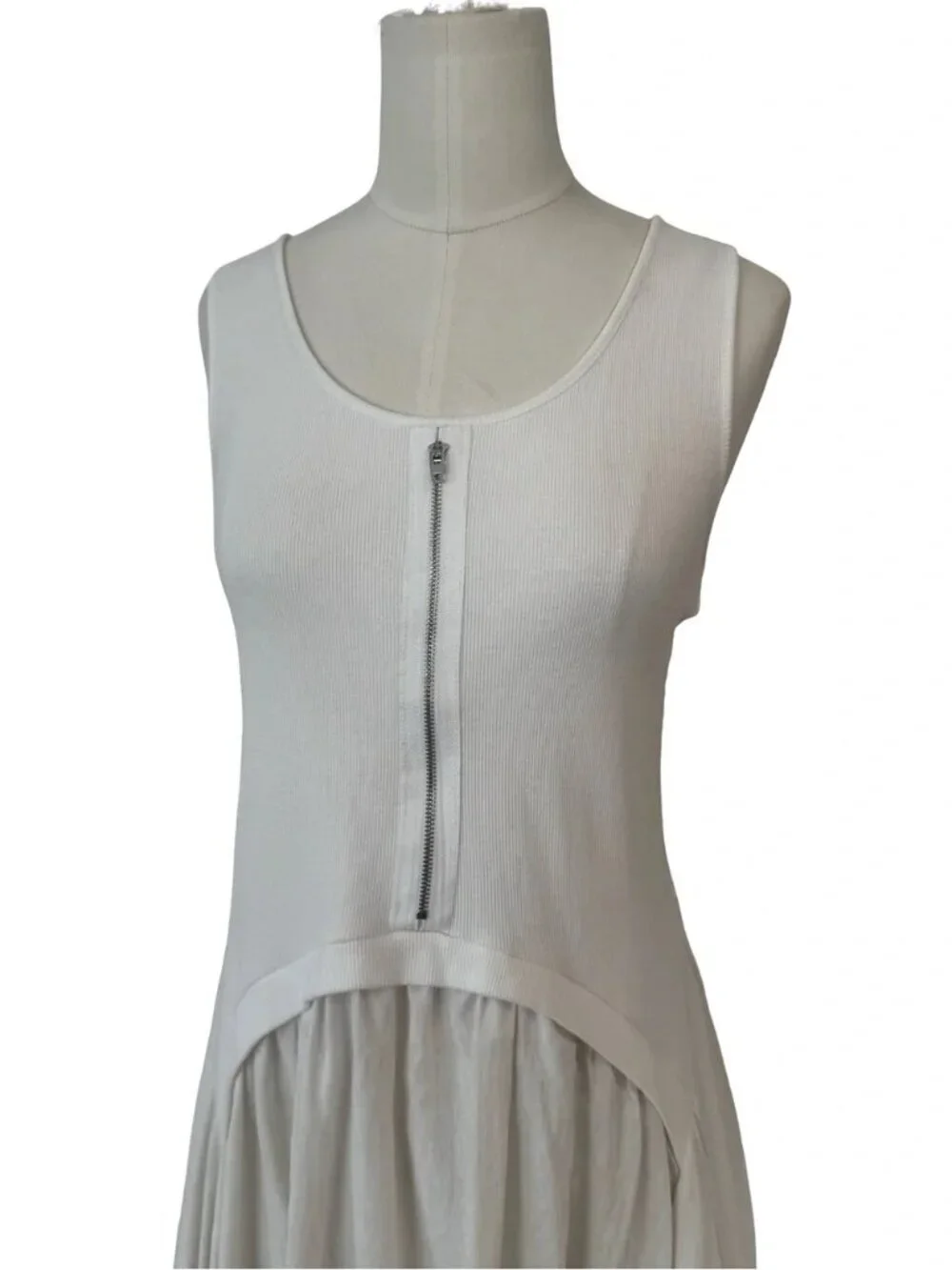 For Cynthia Viscose & Linen handkerchief White Dress - Picture 7 of 7